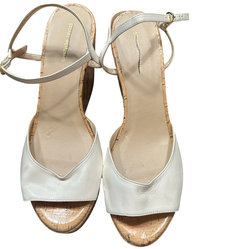 Stuart Weitzman Women's Palmina Platform Wedge Sandals Size 9.5B